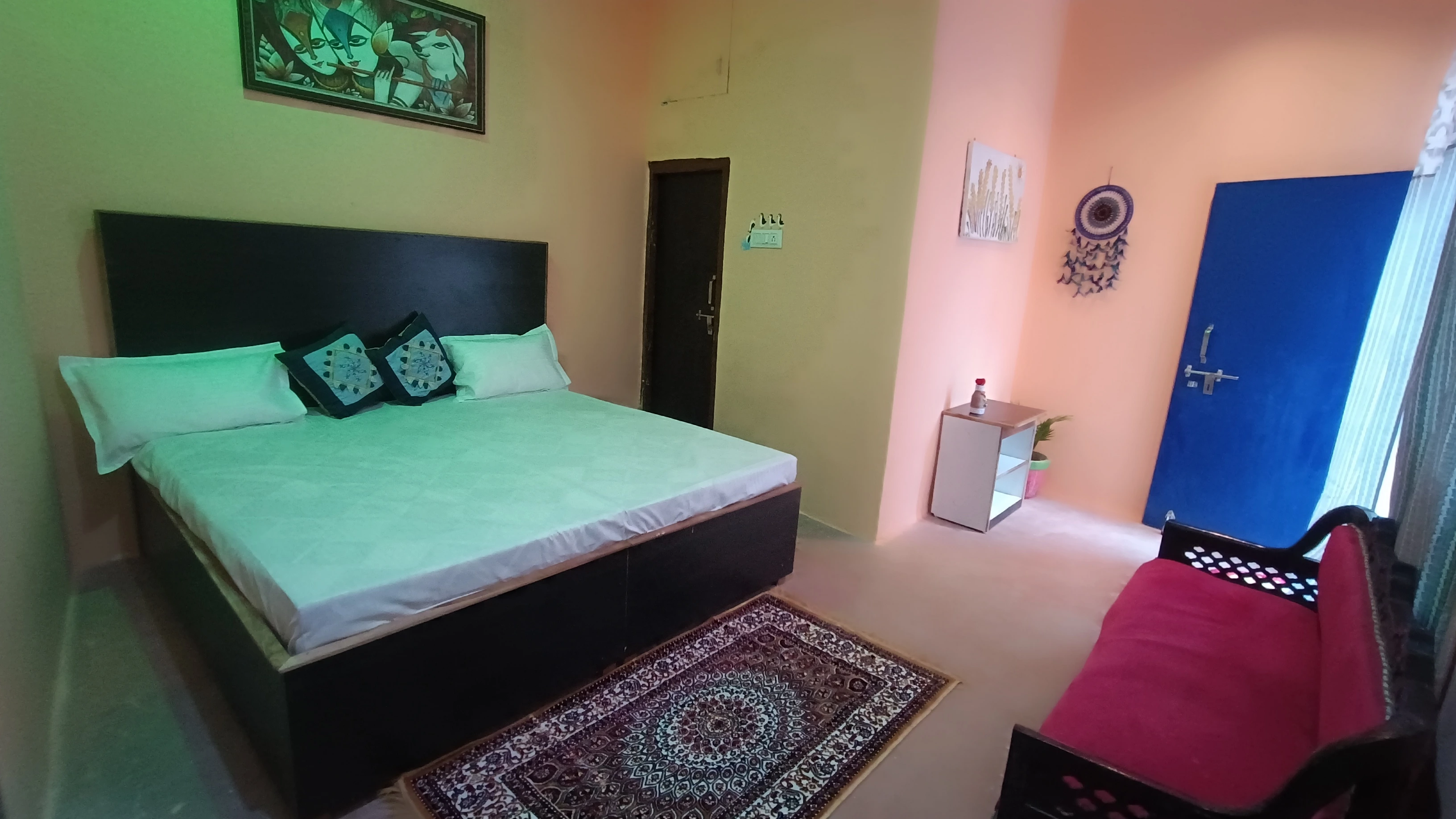 A standard room at Krishna Village Homestay
